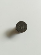 Stara metalowa Pieczątka z napisem "118"