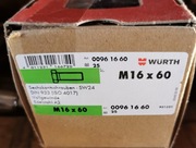 Śruba nierdzewna 25szt wurth m16x60 ISO 4017 Art. 0096 16 60 