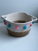 Koszyk z pomponami do przechowywania na zabawki