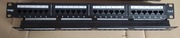 Patch panel 19", 1U, 24 porty, UTP,  kat.6