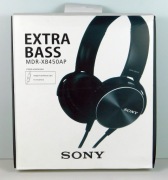 Słuchawki Sony MDR-XB450AP Extra Bass czarne przewodowe z mikrofonem