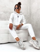 Dres damski biały dres damski komplet dresowy Bocca