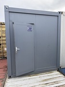 KONTENER BIUROWY ZAPLECZE BUDOWY SOCJALNY SZATNIA Z PRZEDSIONKIEM 2,5x6