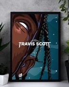 Plakat A3 Travis Scott Cactus Jack