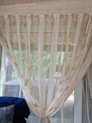 Podwójne bursztynowe firany . Dwie w jednym 