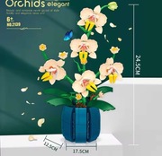 Klocki wzór LEGO ORCHIDEA BUKIET KWIATÓW KWIATY Prezent Hit Fiołek Róża 