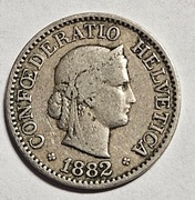 10 Rappen 1882 Szwajcaria