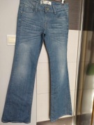 Bright Star,dzinsowe z elastanem dzwony,wloska marka,40