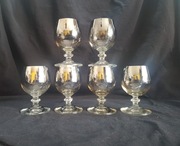 Kieliszki do wina, 6 sztuk, Vintage, PRL 