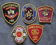 Zestaw 5 naszywka Straż  Pożarna  USA Bardzo rzadkie