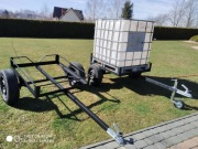 przyczepka wózek pod mauzer 1000l z podłogą + hak