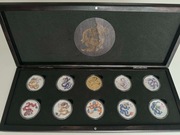 Zestaw 10 srebrnych monet 1/2 oz Australijski Lunar Rok Smoka 2024