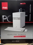 Zestaw PC VOBIS z klawiaturą i myszką.