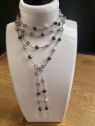 Naszyjnik wykonany na szydełku