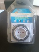 Programator Czasowy Mechaniczny Dzienny 24H 15min Biały Kompaktowy