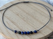 bransoletka na sznurku z kamieniami naturalnymi - Turkusami