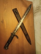 Bagnet niemiecki liść 98/05 ładny antyk militaria pierwsza wojna