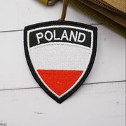 EMBLEMAT TARCZA POLSKA FLAGA NA RZEP