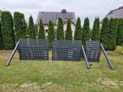 Brama wjazdowa dwuskrzydłowa z furtką – nowoczesna, panelowa 4m ocynk + ral