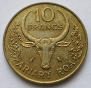 Madagaskar 10 franków 1971 - stan 1/2