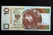 Banknot 10 złotych 1994 stan UNC