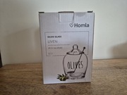 Szklany Słoik na Oliwki z Łyżeczką Homla - nieużywany