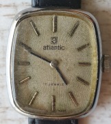 Stary zegarek Atlantic 17 jewels Kostka