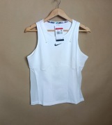 nowa nike court tank top damska L biała slim fit sportowa premium lux