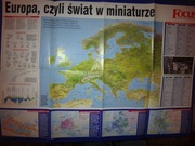 Mapa Europy - FOCUS - mapa dwustronna, samochodowa, fizyczna, składana