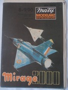 Model kartonowy samolotu Mirage 2000, skala 1:33, MM 1990.