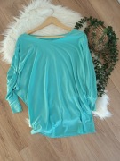 turkusowa niebieska miętowa błękitna bluzka bawełniana z bawełny 44XXL 42