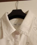 Bluzka  śliczna dziewczęca, w  serduszka,  ZARA roz. 152, 100% bawełny 