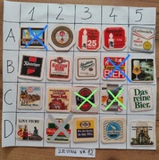 Podkładki, podstawki pod piwo po 2 zł zestaw za 35 zł, Nr12 cały świat 