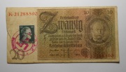 stary banknot 20 Marek 1929 Niemcy rzadki