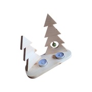 Świąteczna dekoracja - Drewniane choinki - Rękodzieło