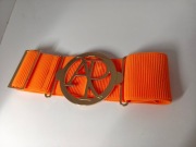 Pasek Damski Pomarańczowa Guma z Klamrą AP 6 CM