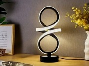 Unikat Nowa Lampa LED Czarna Biała Regulacja jasności i barwy światła