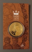 Medal moneta numizmat 1000 lecie koronacji Mieszko II Lambert PBK blister
