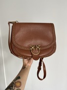 Skórzana listonoszka PINKO Love Go-round soft bubbles