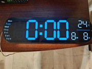 Zegar cyfrowy LED. Temperatura + data