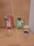 Kominek zapachowy, świeczki tealighty, świecznik-kwiatek na świeczki 