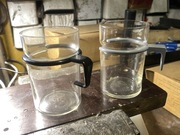 Szklanki z PRL-u Hutą Szkła im P.Paplińskiego