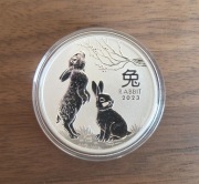 Lunar Rok Królika 1oz srebra 2023 - stan idealny