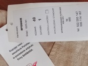 100% len Spodnie damskie r M kolor beżowy nowe z metką spr wymiary 