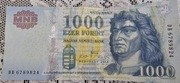 Banknot Węgry 1000 forint 2010r.
