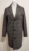 Nowy Płaszcz Męski elegancki klasyczny szary w kratkę 
