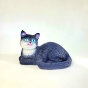 Kot leżący dekoracja , ozdoba , prezent