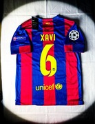 (S) Xavi #6 Barcelona 2014/2015 Nowa Domowa Koszulka Liga Mistrzów Jersey