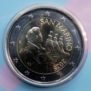 SAN MARINO 2025 2 EURO OBIEGOWE UNC !!!!!!!!!!