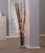 Cztery zestwy Dekoracyjne gałązki LED na baterie – kolor szary